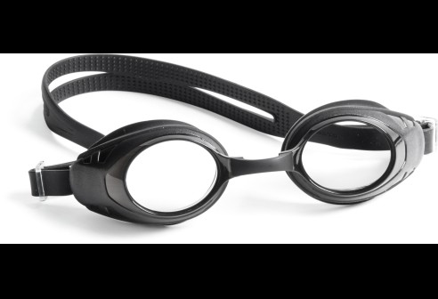 Zwembril verglaasbaar  XL zwart