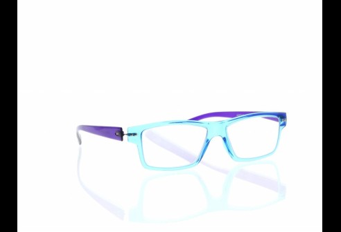 Leesbril kunststof Slim Rect Blue/Purple