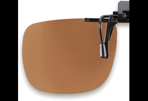 Shoptic Clips «Standard» Marron – rabattable, sans polarisation (3 Piece)