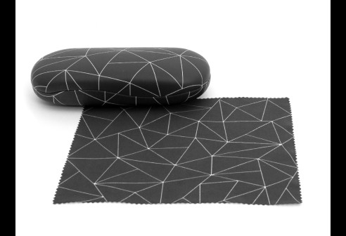 Etui Black Triangle de Microfibre par 5 pièces