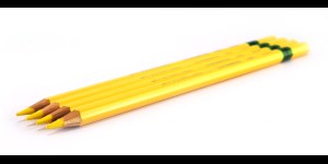 Glaspotlood grafiet kleur geel per 4 stuks