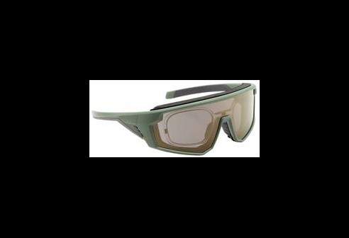 Lunettes de sport Leader Gait vert avec verres miroir or clair