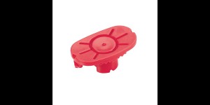 Bloc de fixation NIDEK Pliable-Cup, rouge (verre gauche), jusqu'à une base 6