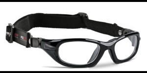 Progear Lunettes de sport - L - Metallic Black - Avec bandeau