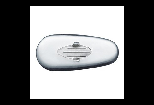 Plaquettes pour lunettes Rayban, argent, 15 mm