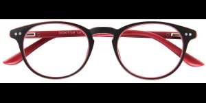 Lunettes de lecture Doktor new G66100 noir-rouge Panto +1.00