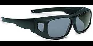 Lunettes superposables, rectangulaire noir