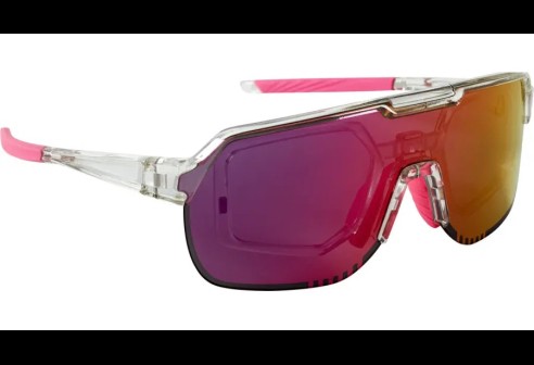 Lunettes de sport Leader Aero Rose/transparent avec verres à Miroir Rose