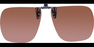 Cintre polarisation pliable couleur marron taille 65 x56 mm attache métallique mince