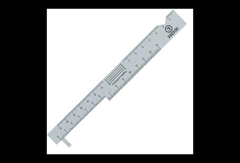 Pupillomètre plastique avec anneau central  2 piecé