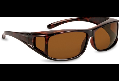 Shoptic Lunettes superposables, medium – rectangulaire- Havana