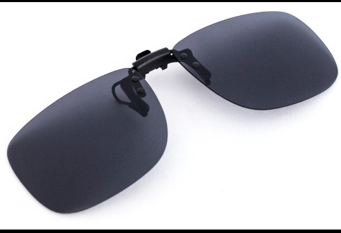 Clips polarisants rabattables avec méchanisme extra-fin gris