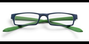 Monture en plastique avec branches 'Neckholder' - +1.00 - Bleu/Vert