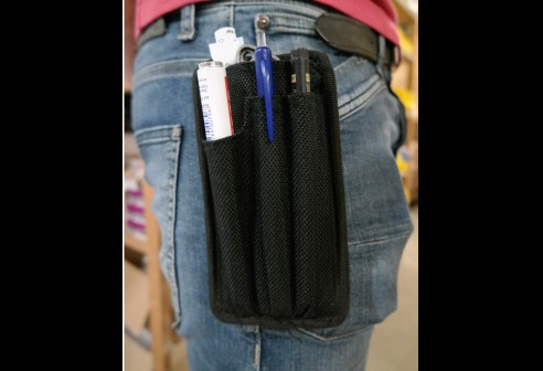 Gereedschaphouder met clip zwart (leeg)