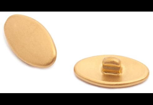 Plaquettes, hypoallegiques, titane, systeme Click 13,0 mm or 4 pièces