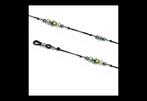 Chaînette Adriana vert, 2 pìeces