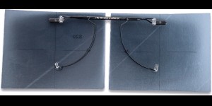 Shoptic Clips «Flip up» gris – rabattable, particulièrement fins noir taille L