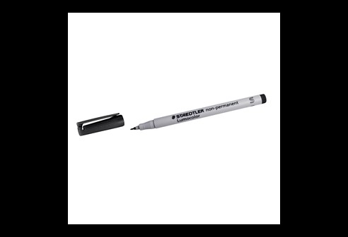 Glasmarkeer stiften kleur zwart Steadler voor folie