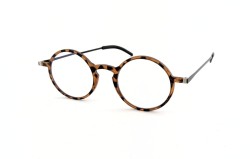 Lunettes de lecture plates mates havane dans un étui magnétique en métal +1.00