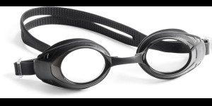 Lunettes de natation – pour verres correcteurs à monter, XL noir
