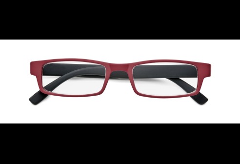 Monture en plastique douce au toucher rouge