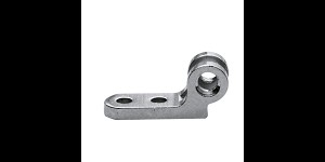 Charnières à rivets, partie fixée sur la branche côte gauche, yeux double, ouverture 0,9 mm