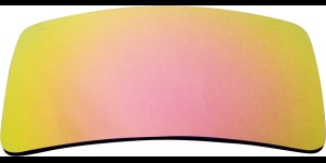 Verres plan en triacetate, rose doré miroité avec polarisé, 2 pièces