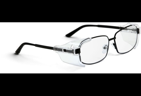 Lunettes de protection avec protection latérale, noir mat