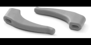 Embouts antidérapants, la glace gris