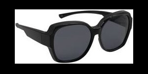 Lunettes superposables modèle Athens L brillant noir 

