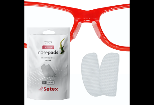 Setex plaquettes nasales antidérapantes standard 1.0mm transparentes 5 paires