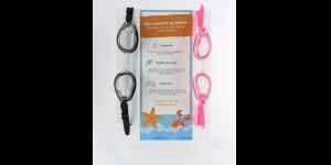Présentoir pour lunettes de natation transparent