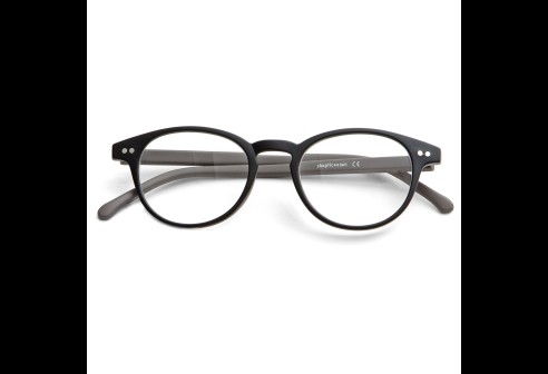 LLunettes de lecture en plastique noir/marron +1.00