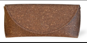 JOHAN brun – Étui - Fabriqué à partir de déchets de cuir recyclés et de matériaux de reliure naturels.