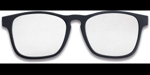 Clips polarisants rabattables et à emboiter noir teinte miroir argenté 85-90%