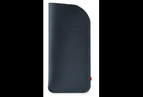 PIM bleu nuit - Étui - Fabriqué à partir de déchets de cuir recyclés.