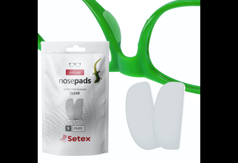 Setex plaquettes nasales antidérapantes ultra-minces 0.6mm transparentes 5 paires
