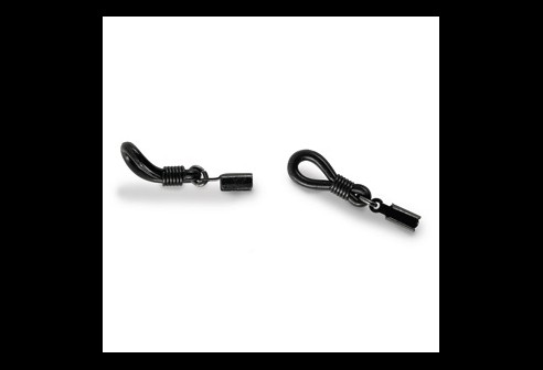 Boucles de fixation de rechange – pour cordons de lunettes, Noir