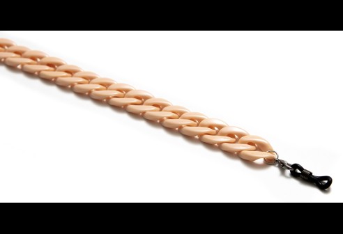 Chaîne de lunettes acrylique saumon 2 pièces