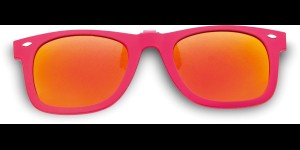 Clips polarisants rabattables et à emboiter pink S teinte pink miroité 85-90%