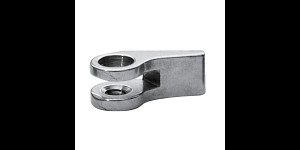 Charnières à braser, partie fixée sur la monture côte droit, yeux double, ouverture 0,75 mm