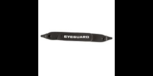 Eyeguard hoofdband zwart, kort, voor bril met veren
