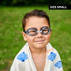Kit de montage pour lunettes de natation Milo & Me Nalu, taille S bandeau, anneaux et pont de nez noir