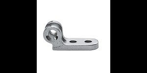 Charnières à rivets, partie fixée sur la branche côte gauche, yeux double, ouverture 0,9 mm