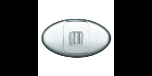 Plaquettes en PVC, mi-dures, avec insertion en plastique, transparent, système Vis 13,0 mm