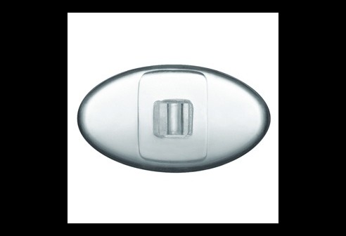 Plaquettes en PVC, mi-dures, avec insertion en plastique, transparent, système Vis 13,0 mm