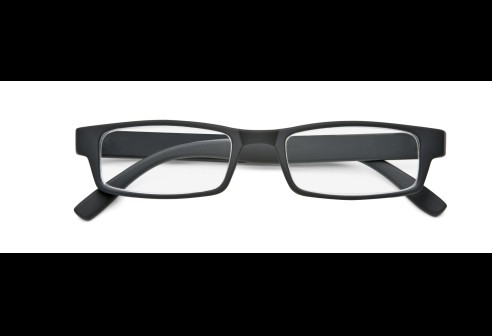 Monture en plastique douce au toucher noir