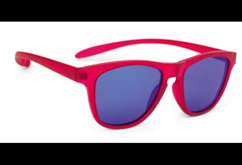Lunettes de soleil pour enfants 8-10 ans, rouge Miroité bleu, taille M