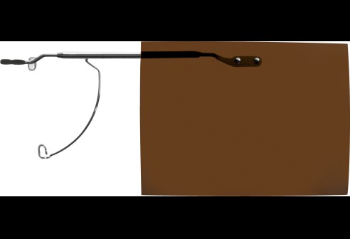 Shoptic Clips «Flip up» Marron – rabattable, particulièrement fins gun taille M