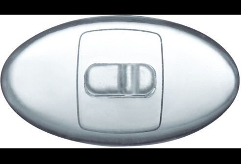 Plaquettes en PVC, mi-dures, avec insertion en plastique, transparent, système Click 13,0 mm